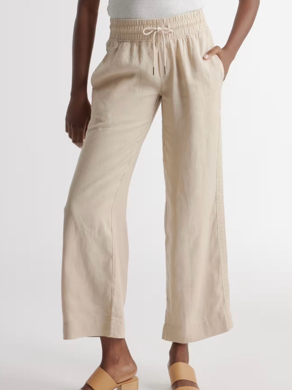 Quince 100% European Linen Wide Leg Pants